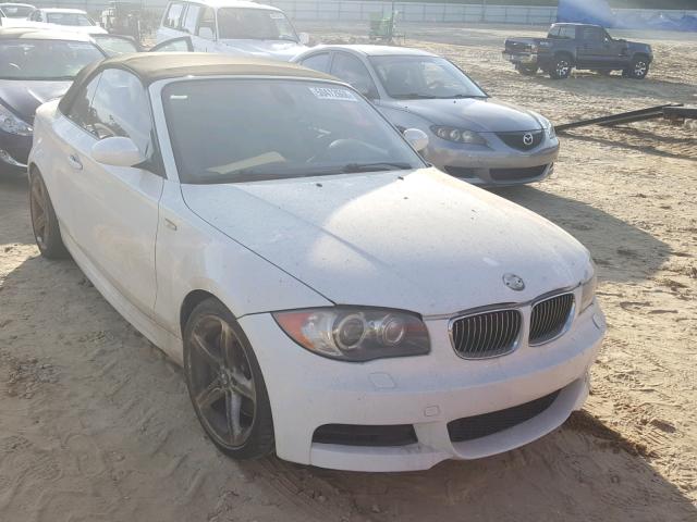 WBAUN93539VK41188 - 2009 BMW 135 I WHITE photo 1