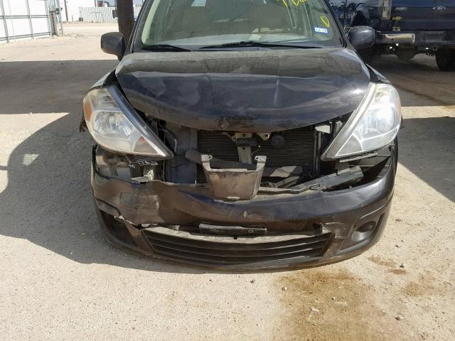 3N1BC1CP9BL363808 - 2011 NISSAN VERSA S BLACK photo 9