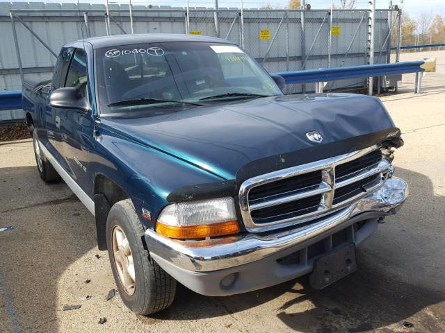 1B7GL23X6VS285812 - 1997 DODGE DAKOTA GREEN photo 1