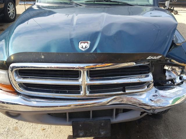 1B7GL23X6VS285812 - 1997 DODGE DAKOTA GREEN photo 7