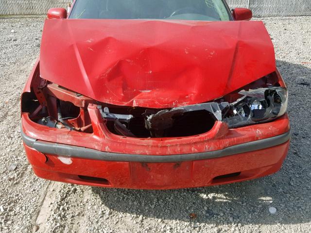 2G1WF52E649340093 - 2004 CHEVROLET IMPALA RED photo 9