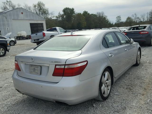 JTHGL46F285021017 - 2008 LEXUS LS 460L SILVER photo 4