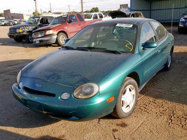 1FALP52U2VG223523 - 1997 FORD TAURUS GL GREEN photo 2