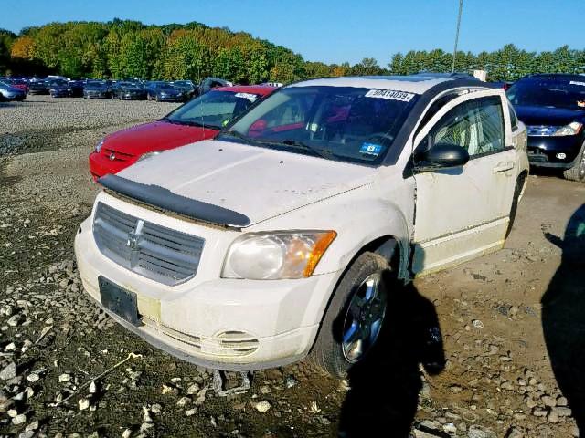 1B3HB48A49D202073 - 2009 DODGE CALIBER SX WHITE photo 2