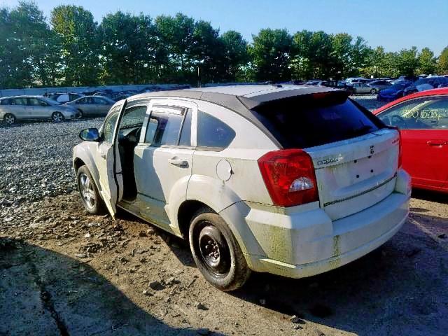 1B3HB48A49D202073 - 2009 DODGE CALIBER SX WHITE photo 3