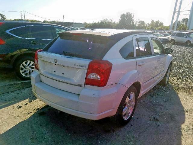 1B3HB48A49D202073 - 2009 DODGE CALIBER SX WHITE photo 4