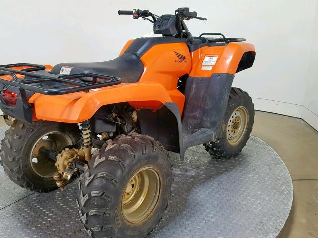 1HFTE40K9J4400727 - 2018 HONDA TRX420 FM ORANGE photo 8