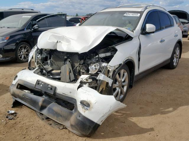 JNKAJ09F48M361744 - 2008 INFINITI EX35 BASE WHITE photo 2