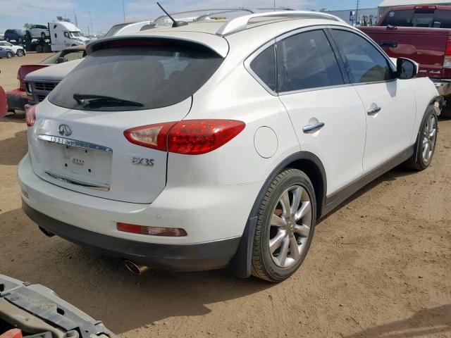 JNKAJ09F48M361744 - 2008 INFINITI EX35 BASE WHITE photo 4