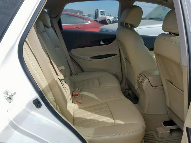 JNKAJ09F48M361744 - 2008 INFINITI EX35 BASE WHITE photo 6