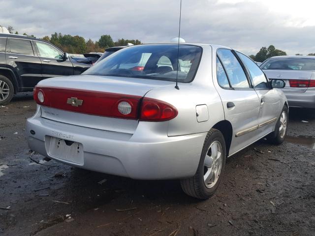 1G1JF52F247312943 - 2004 CHEVROLET CAVALIER L SILVER photo 4