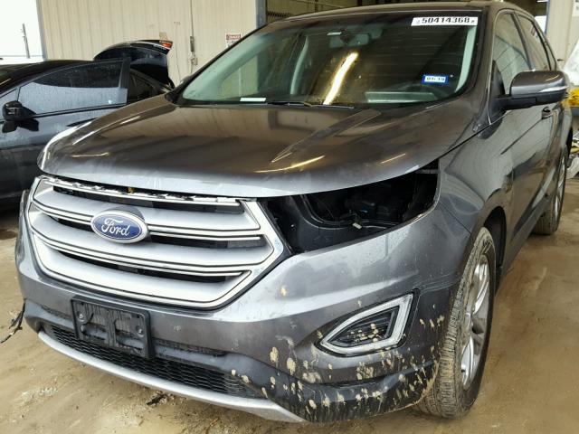 2FMPK4K92HBB29472 - 2017 FORD EDGE TITAN GRAY photo 2