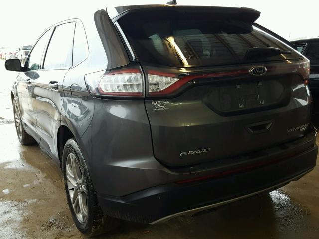 2FMPK4K92HBB29472 - 2017 FORD EDGE TITAN GRAY photo 3