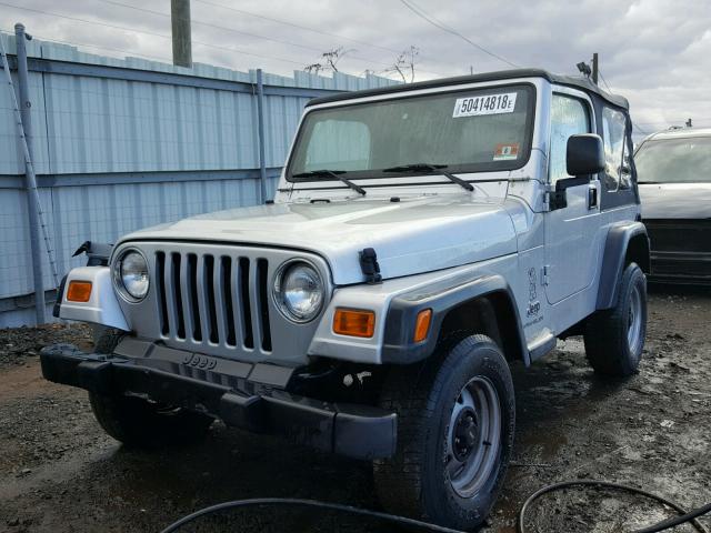 1J4FA29163P365514 - 2003 JEEP WRANGLER / SILVER photo 2