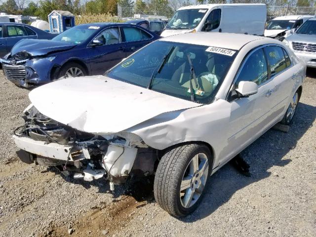 1G1ZC5E08CF330354 - 2012 CHEVROLET MALIBU 1LT WHITE photo 2