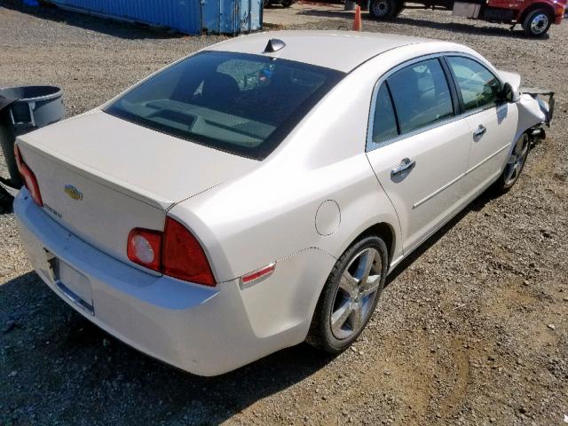 1G1ZC5E08CF330354 - 2012 CHEVROLET MALIBU 1LT WHITE photo 4