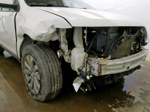 2FMDK4JC0ABA21647 - 2010 FORD EDGE SEL WHITE photo 9