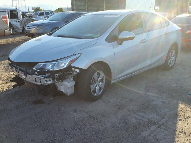 1G1BC5SM2G7252887 - 2016 CHEVROLET CRUZE LS GRAY photo 2