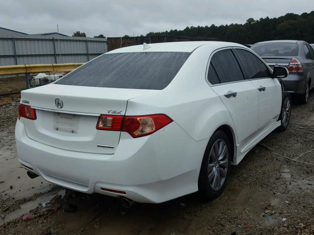 JH4CU2F83CC021792 - 2012 ACURA TSX SE WHITE photo 4