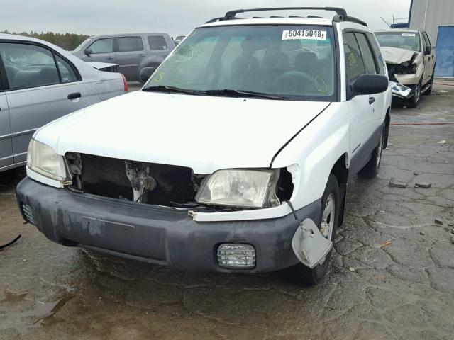 JF1SF63532H709890 - 2002 SUBARU FORESTER L WHITE photo 2