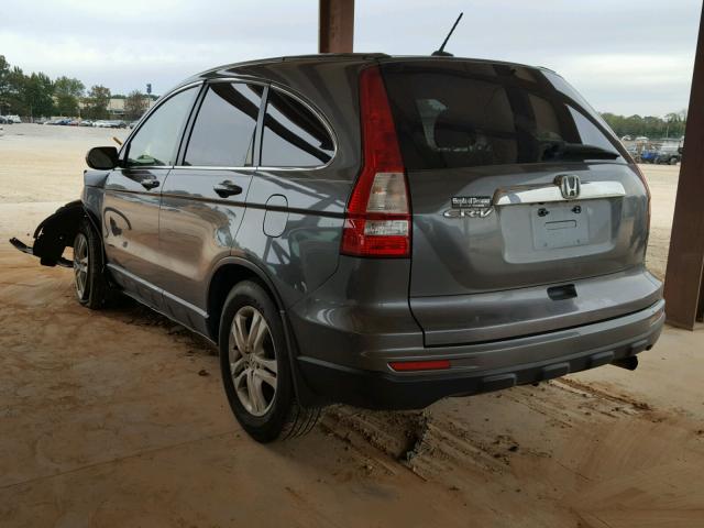 JHLRE3H79BC009313 - 2011 HONDA CR-V EXL GRAY photo 3