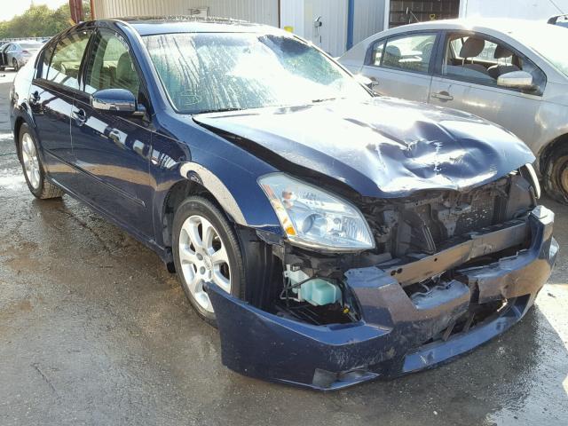 1N4BA41E07C808533 - 2007 NISSAN MAXIMA SE BLUE photo 1