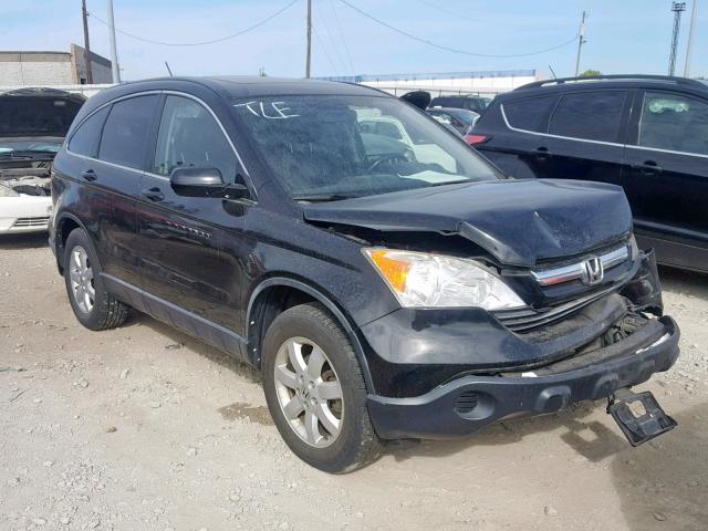 JHLRE38728C016970 - 2008 HONDA CR-V EXL BLACK photo 1