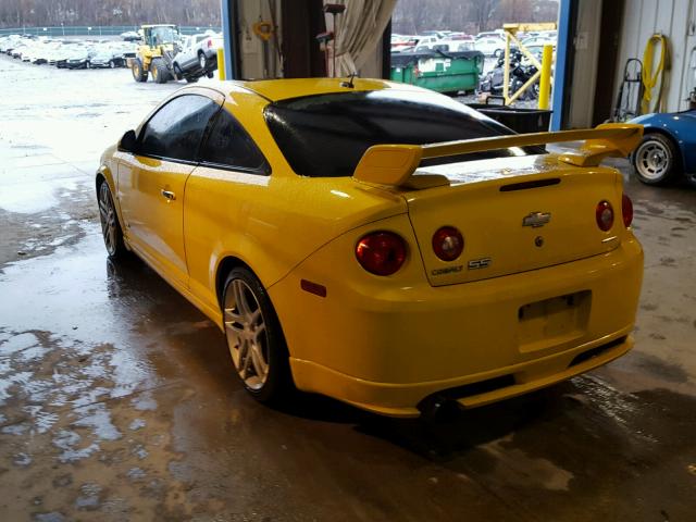 1G1AP18X397216574 - 2009 CHEVROLET COBALT SS YELLOW photo 3