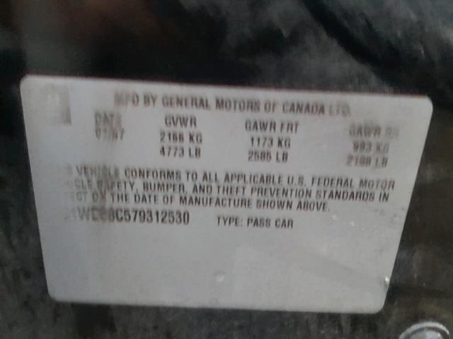 2G1WD58C579312530 - 2007 CHEVROLET IMPALA SUP Қара фото 10