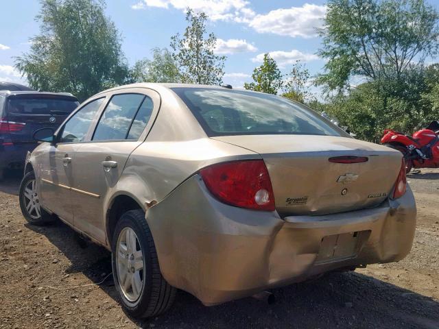 1G1AL58F867626793 - 2006 CHEVROLET COBALT LT TAN photo 3