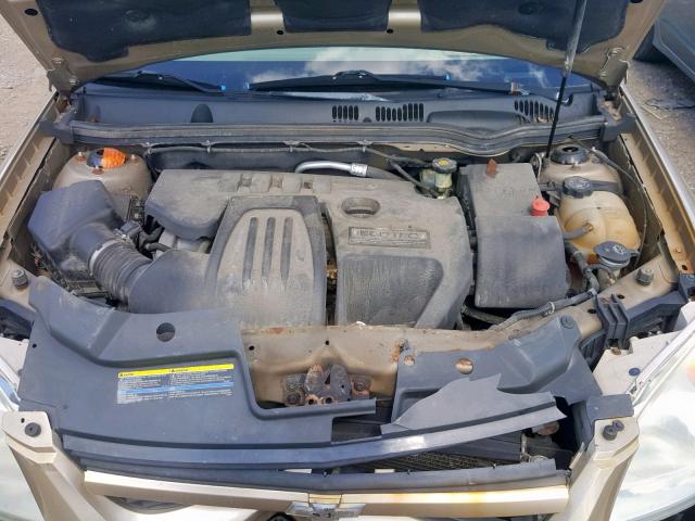 1G1AL58F867626793 - 2006 CHEVROLET COBALT LT TAN photo 7