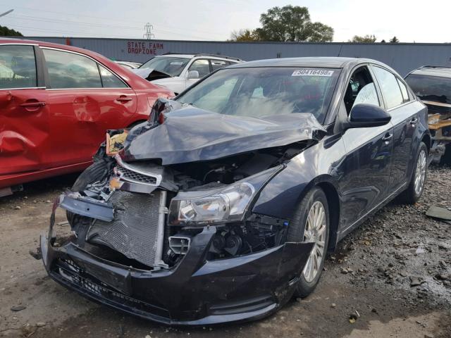 1G1PH5SB6E7314729 - 2014 CHEVROLET CRUZE ECO BLUE photo 2