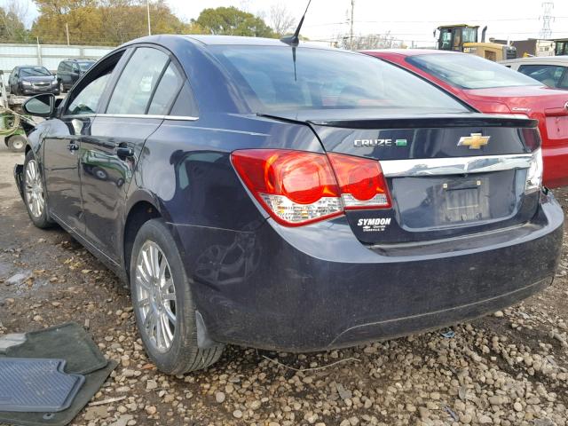 1G1PH5SB6E7314729 - 2014 CHEVROLET CRUZE ECO BLUE photo 3