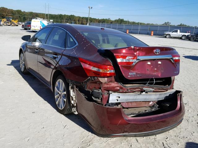 4T1BK1EB4DU058612 - 2013 TOYOTA AVALON BAS Czerwony zdjęcie 3