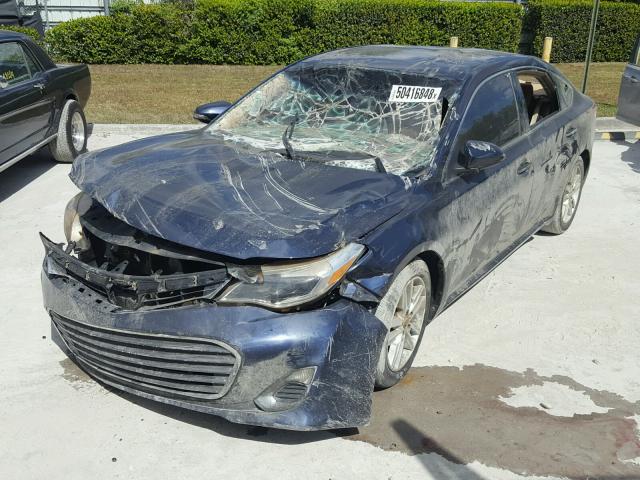 4T1BK1EB8FU147621 - 2015 TOYOTA AVALON XLE BLUE photo 2