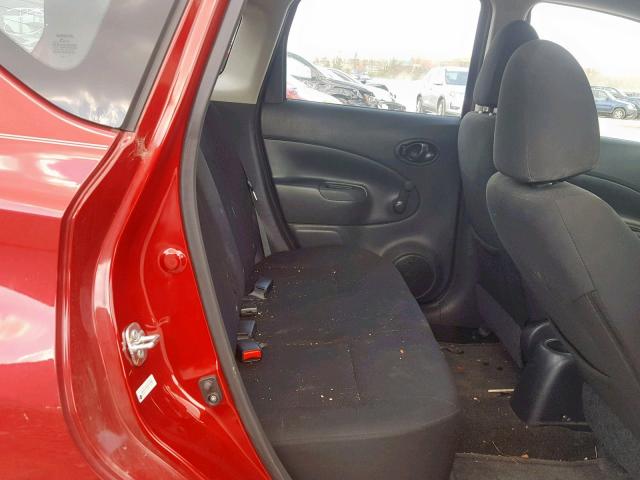 3N1CE2CP8FL367908 - 2015 NISSAN VERSA NOTE RED photo 6