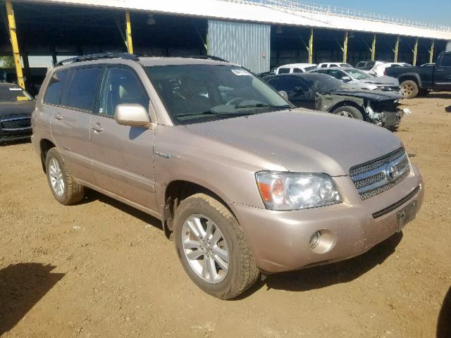 JTEEW21A960027886 - 2006 TOYOTA HIGHLANDER TAN photo 1