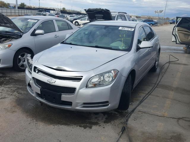 1G1ZD5EB9A4100524 - 2010 CHEVROLET MALIBU 2LT SILVER photo 2