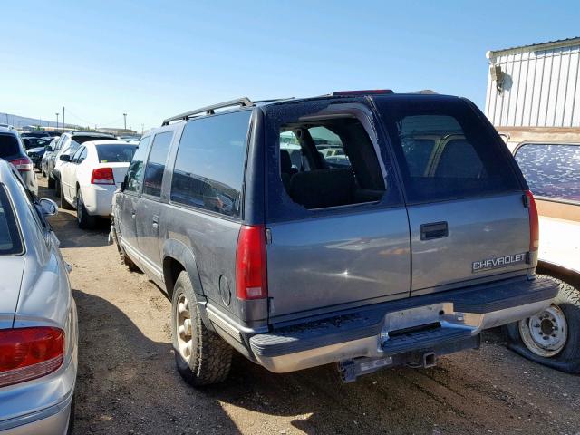 3GNFK16R9XG234800 - 1999 CHEVROLET SUBURBAN K GRAY photo 3