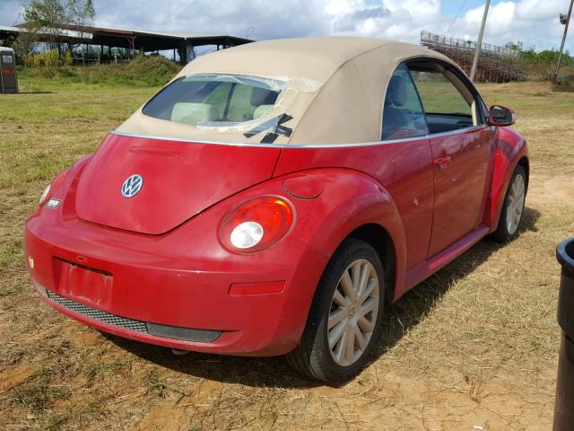 3VWRF31YX9M405494 - 2009 VOLKSWAGEN NEW BEETLE Qırmızı foto 4