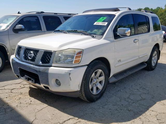 5N1AA08A56N715605 - 2006 NISSAN ARMADA SE WHITE photo 2