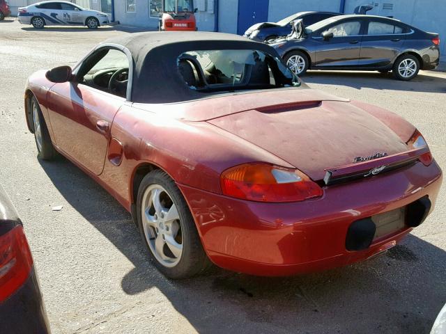 WP0CA29832U625289 - 2002 PORSCHE BOXSTER RED photo 3