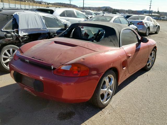 WP0CA29832U625289 - 2002 PORSCHE BOXSTER RED photo 4