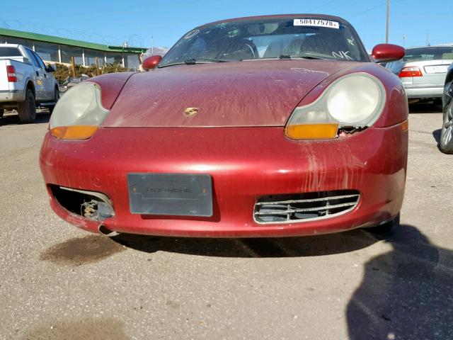 WP0CA29832U625289 - 2002 PORSCHE BOXSTER RED photo 9