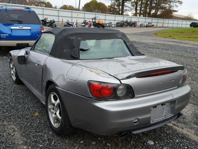 JHMAP11411T005875 - 2001 HONDA S2000 SILVER photo 3