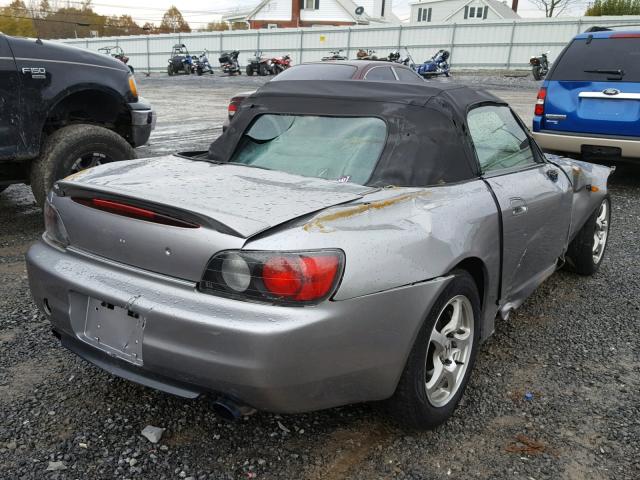 JHMAP11411T005875 - 2001 HONDA S2000 SILVER photo 4