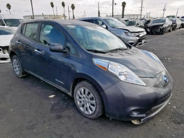 1N4AZ0CPXDC406297 - 2013 NISSAN LEAF S GRAY photo 1