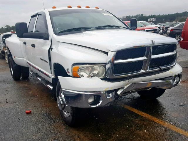 3D7MS48C85G764902 - 2005 DODGE RAM 3500 S WHITE photo 1