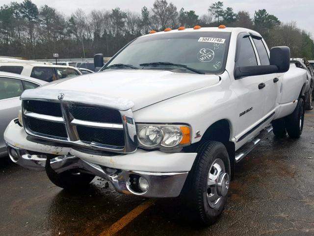 3D7MS48C85G764902 - 2005 DODGE RAM 3500 S WHITE photo 2