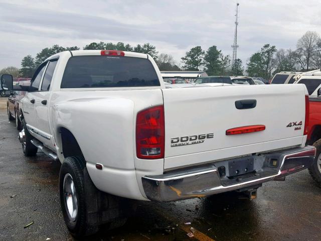 3D7MS48C85G764902 - 2005 DODGE RAM 3500 S WHITE photo 3